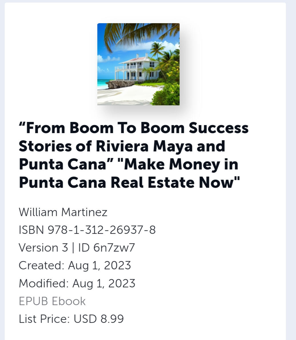 Make Money In Punta Cana Real estate Now-eBook