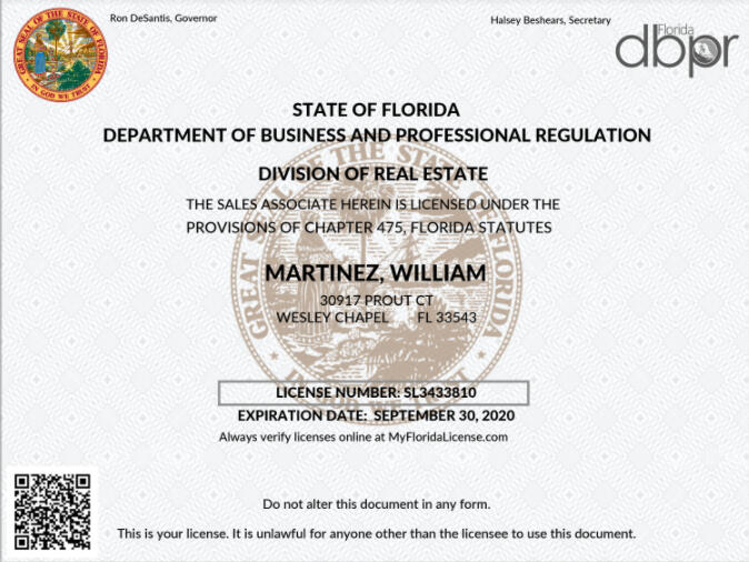 Florida USA Certifications